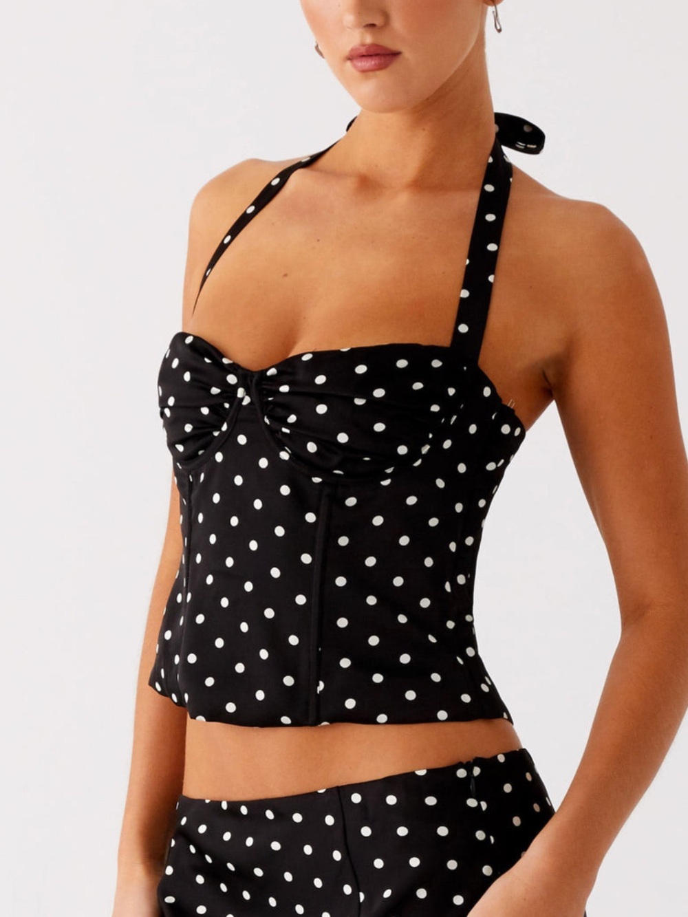 Peppermayo Breanne Top Black Polka Dot
